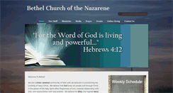 Desktop Screenshot of bethelnazarene.org